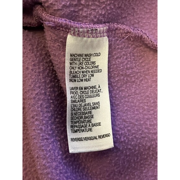 Izod PerformX Jacket Womens Medium Purple Fleece Full Zip Mock Neck Pockets - Picture 6 of 6